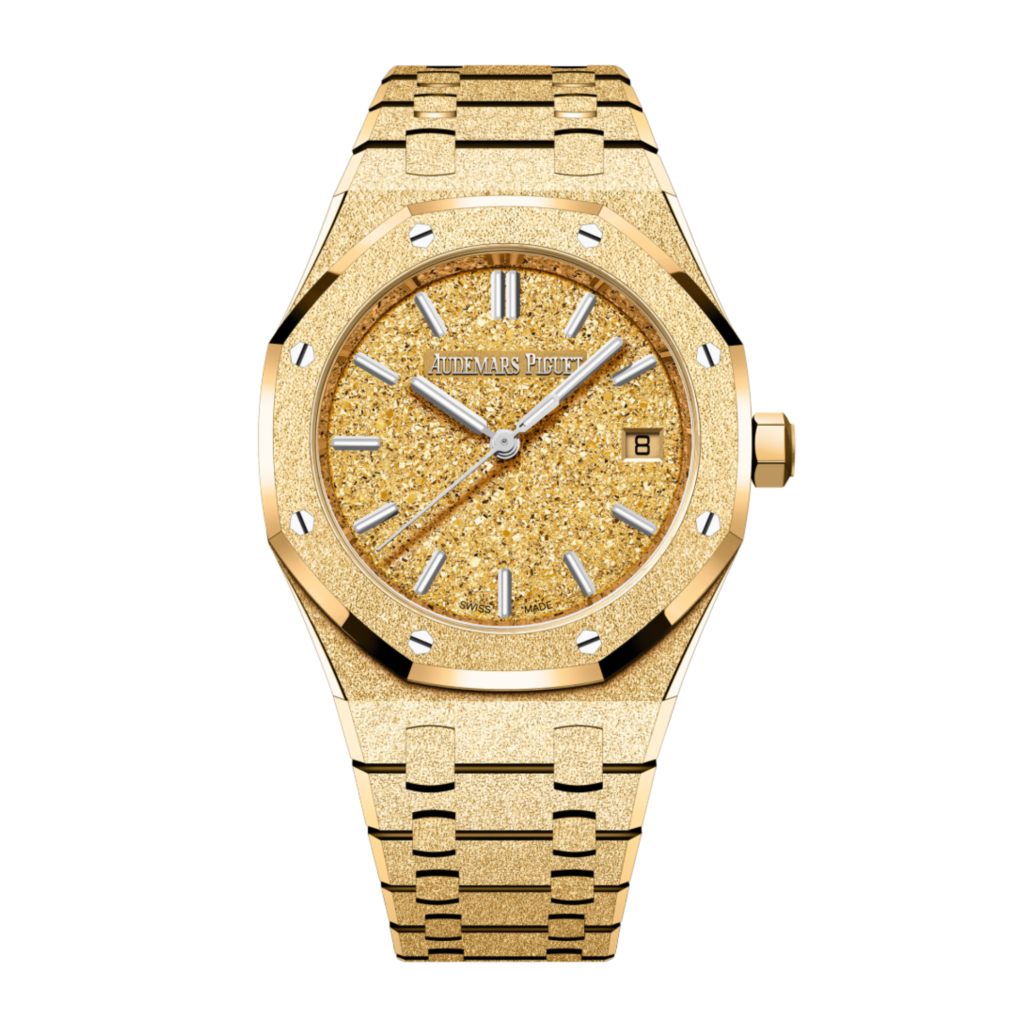 Royal Oak 34 Frosted Yellow Gold Crystal Sand Dial Product Image