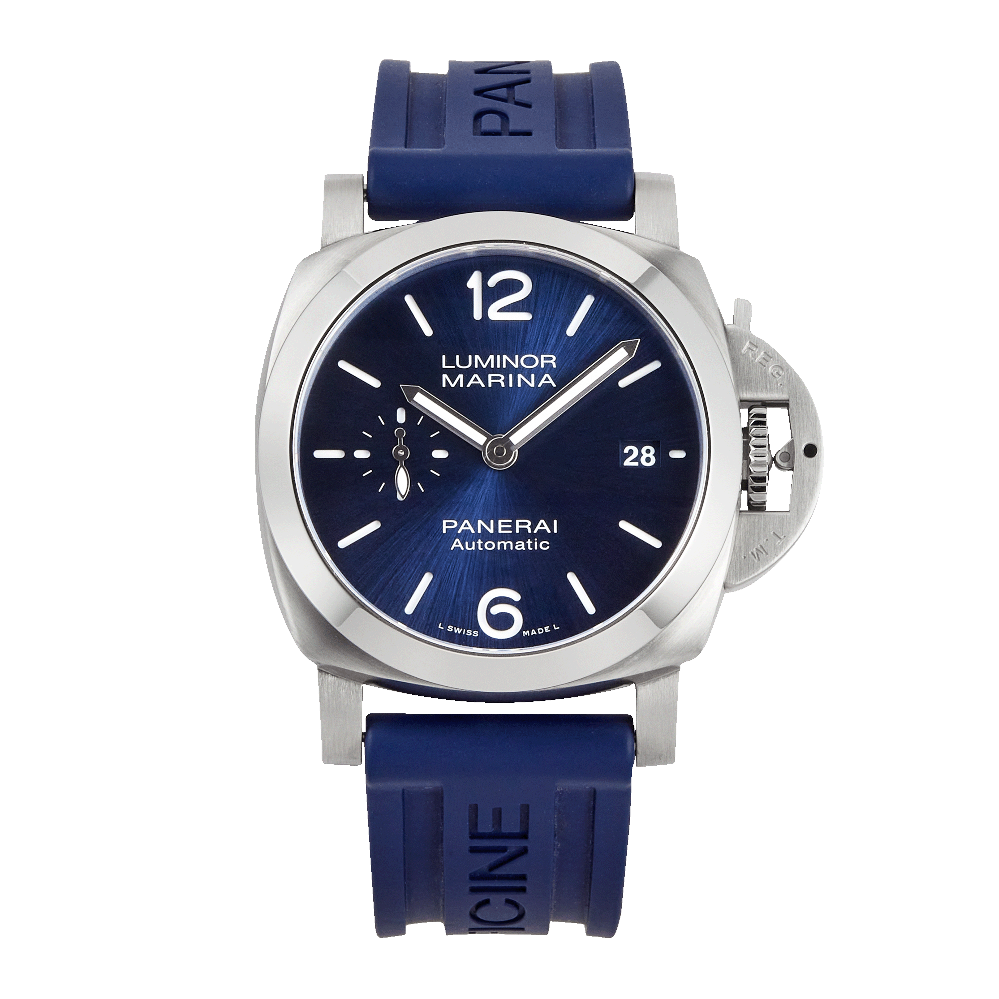 Camille Fournet PANERAI 44㎜  Aバックル用 ブラック Panerai Luminor 1950 Marina Steel Black Dial 42mm PAM02392