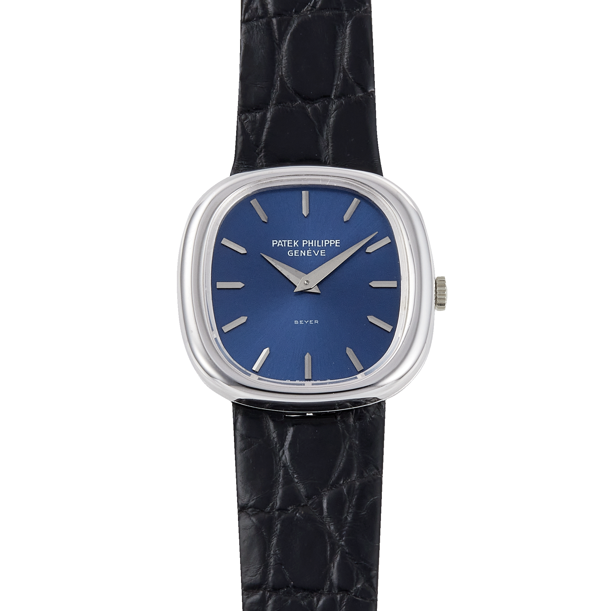 Golden Ellipse Ellipse White Gold Blue Signed Dial "Beyer" 23mm Product Image