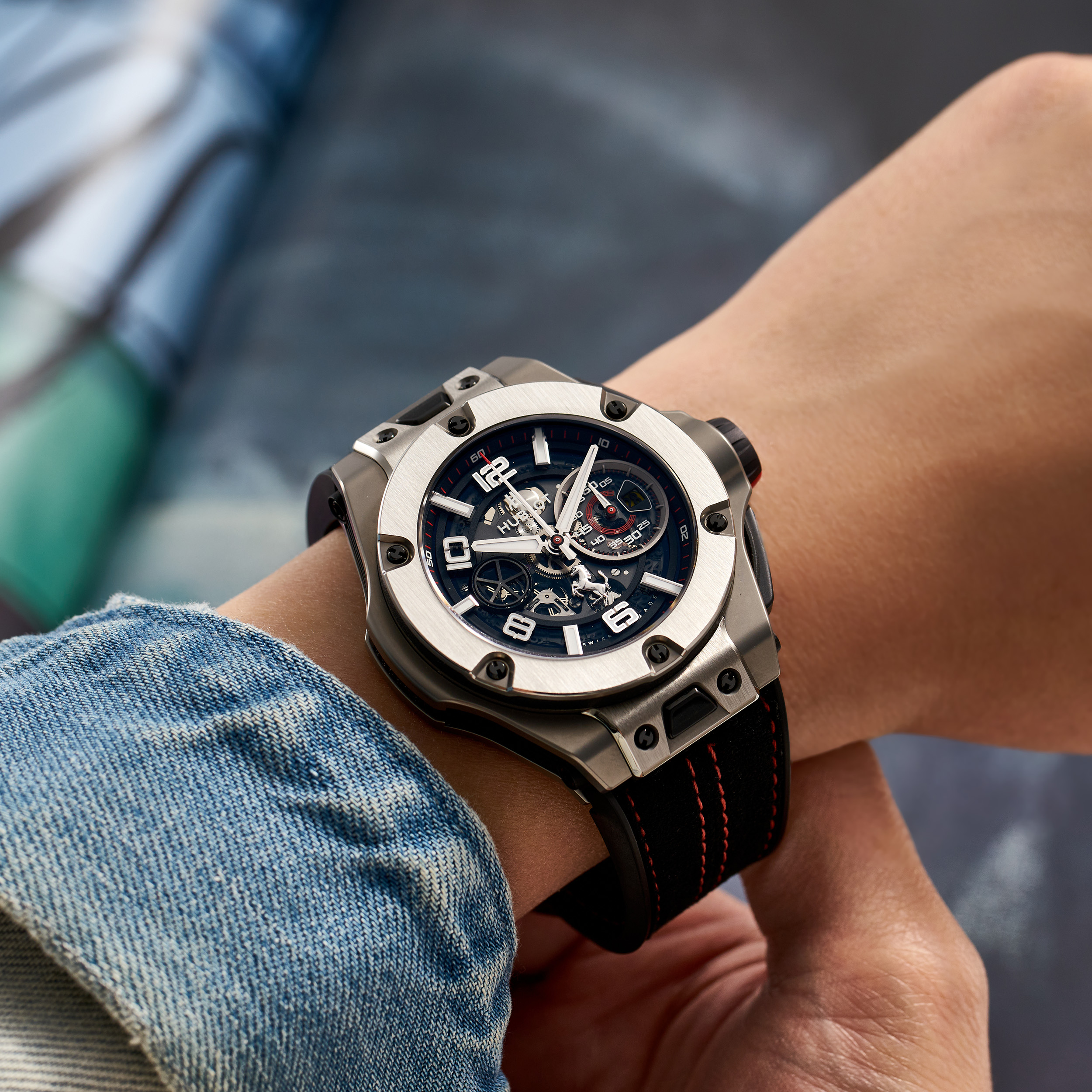 Big Bang "Ferrari" Unico Titanium Skeleton Dial 45mm Product Image 7