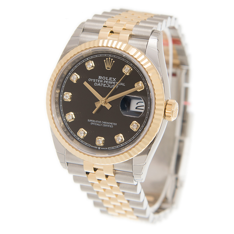 Datejust Yellow Gold & Steel Jubilee Black Dial 36mm Product Image 2