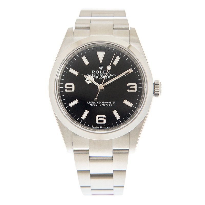 Explorer Steel Black Dial 36mm Product Image 2