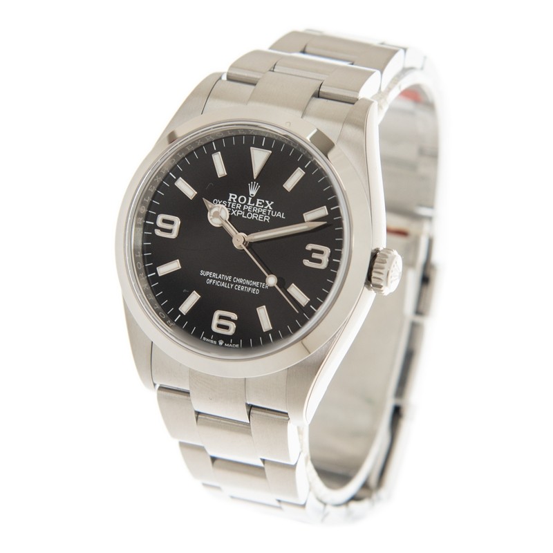 Explorer Steel Black Dial 36mm Product Image 3