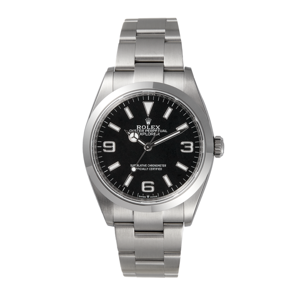 Explorer Steel Black Dial 36mm Product Image 1