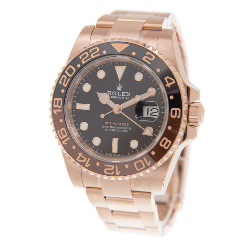 GMT-Master II "Rootbeer" Rose Gold Black Dial 40mm Product Image 3
