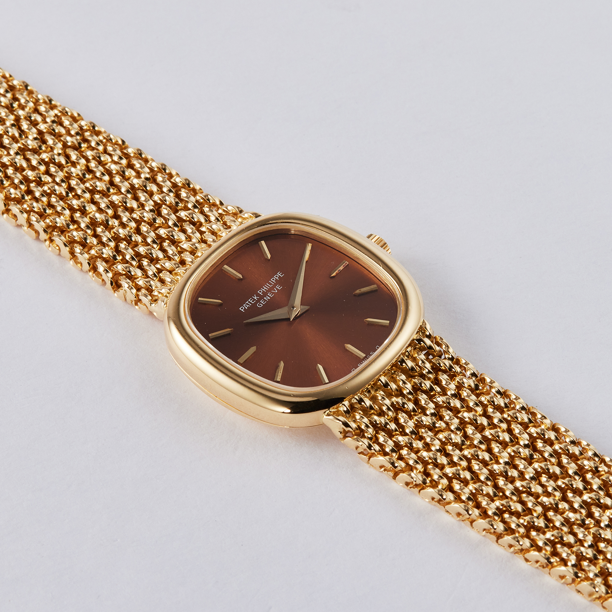 Golden Ellipse Yellow Gold Brown Dial 20mm Product Image 1