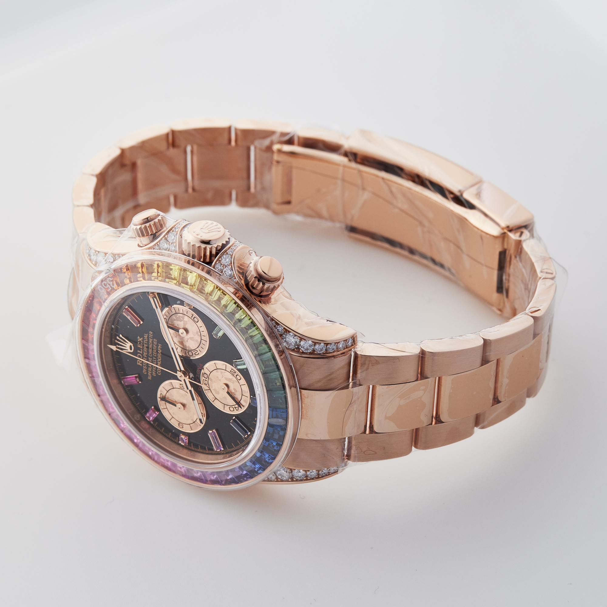 Daytona Rose Gold Rainbow Black Dial 40mm Product Image 3