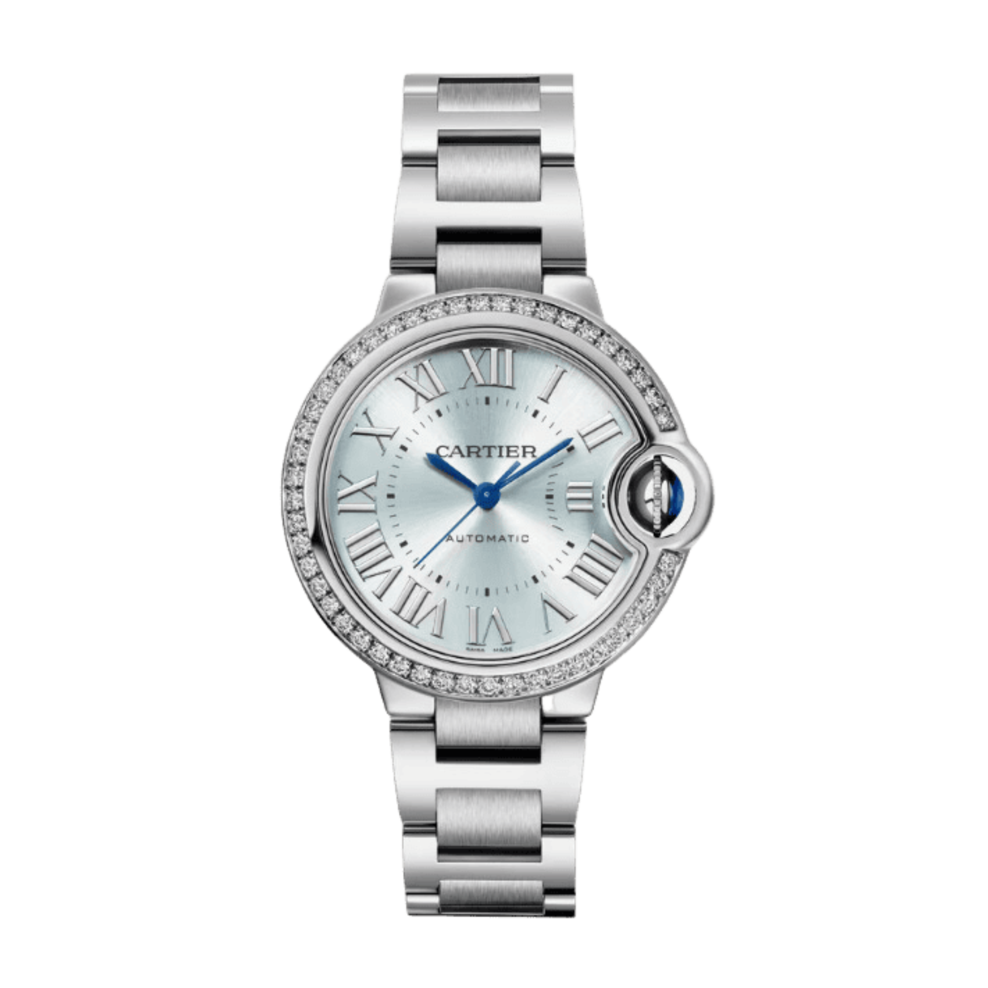 Ballon Bleu de Cartier Steel Diamond Blue Dial 33mm Product Image