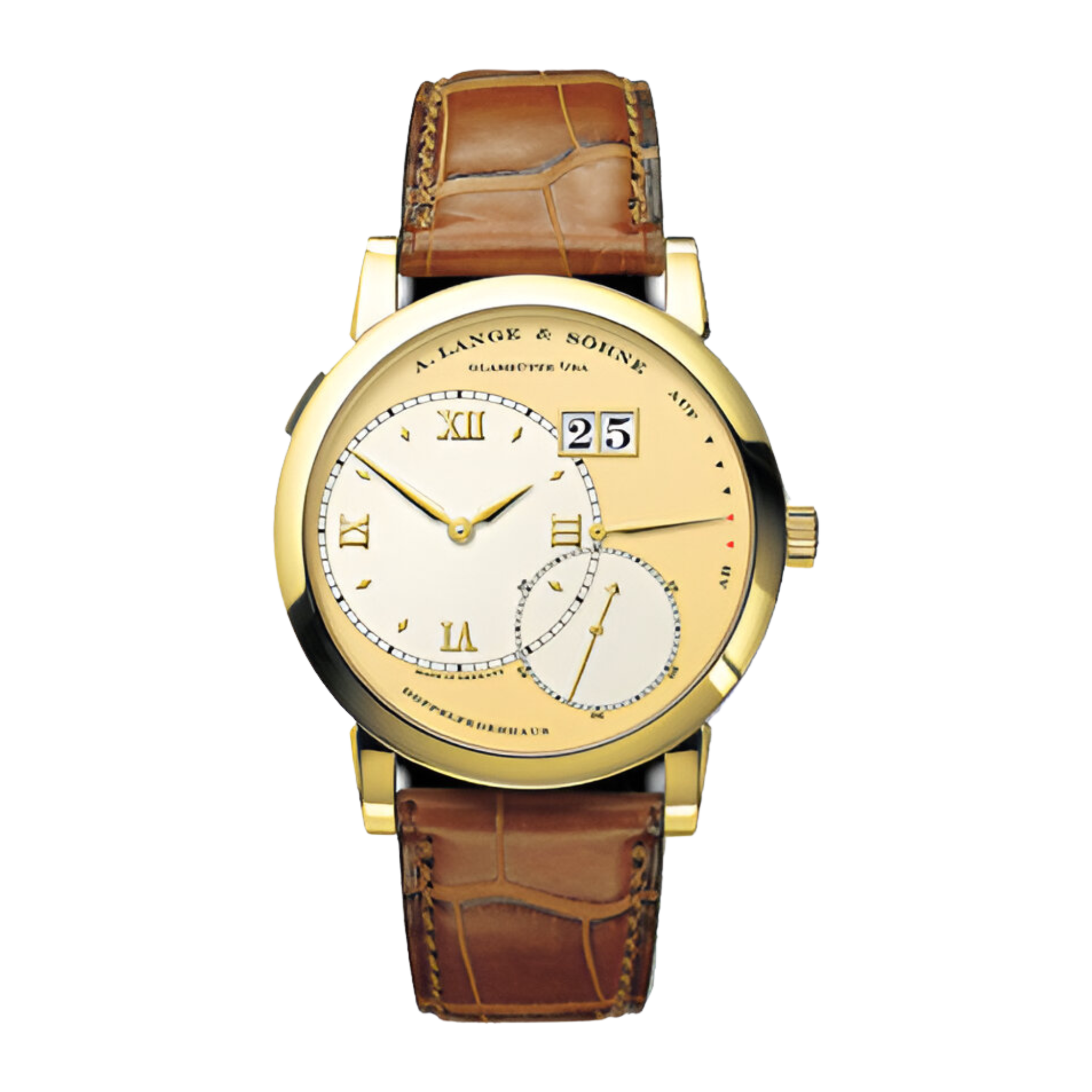 Lange 1 38 MoonpHAse White Gold Silver Dial Product Image