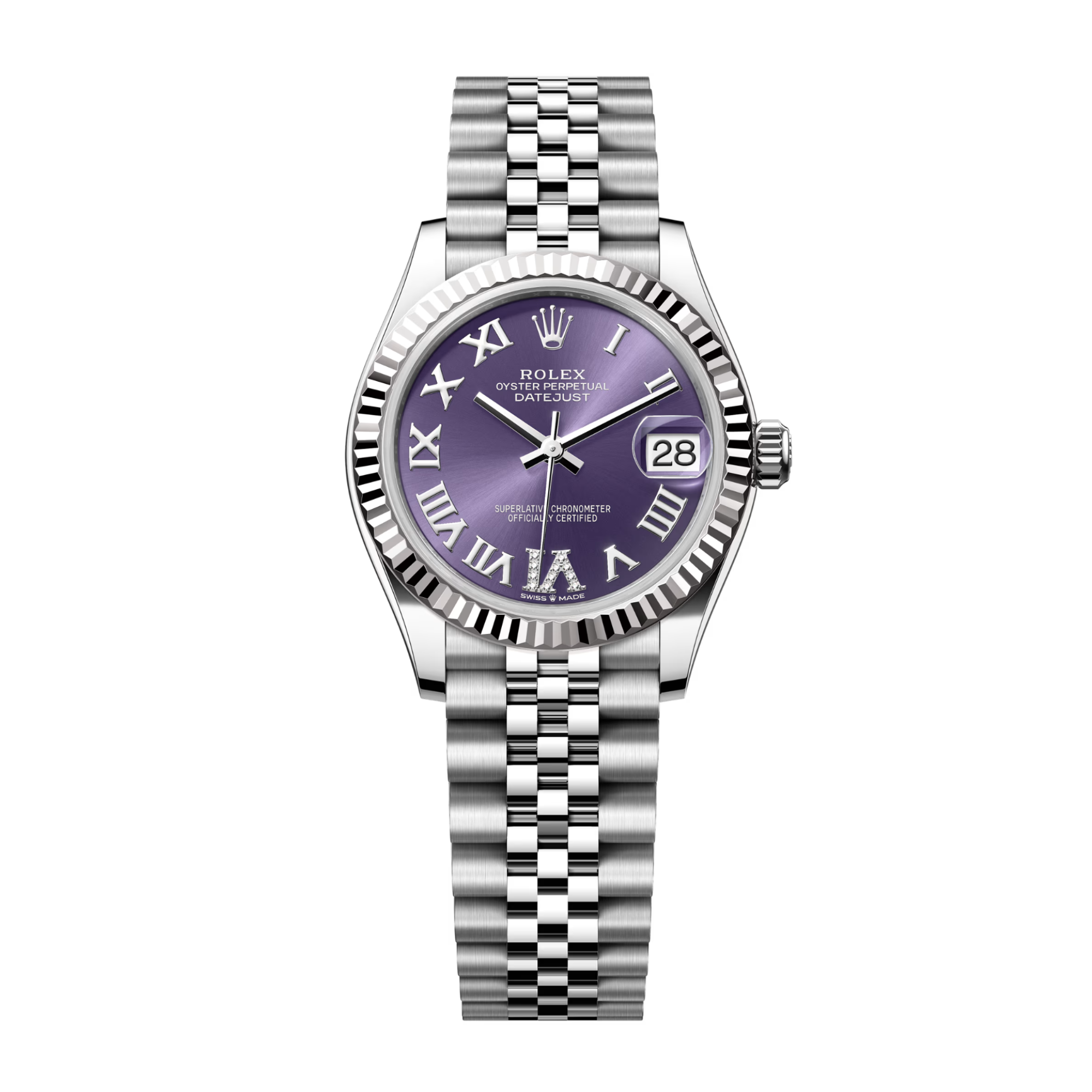 Rolex Datejust Steel Jubilee Purple Dial 36mm 126234 0021 Wristcheck