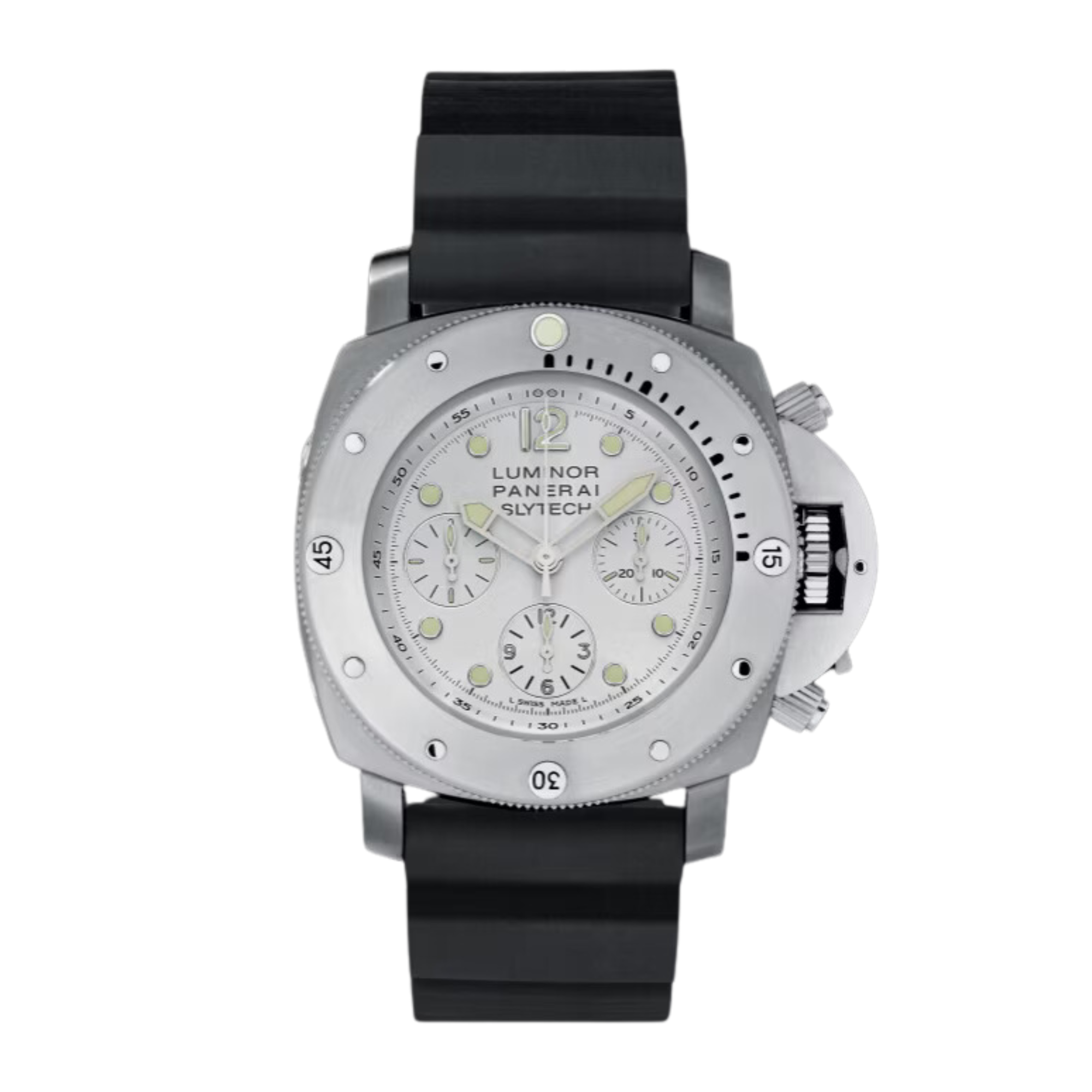 Submersible Chronograph Slytech Chrono 1000m Titanium White Dial 47mm Product Image