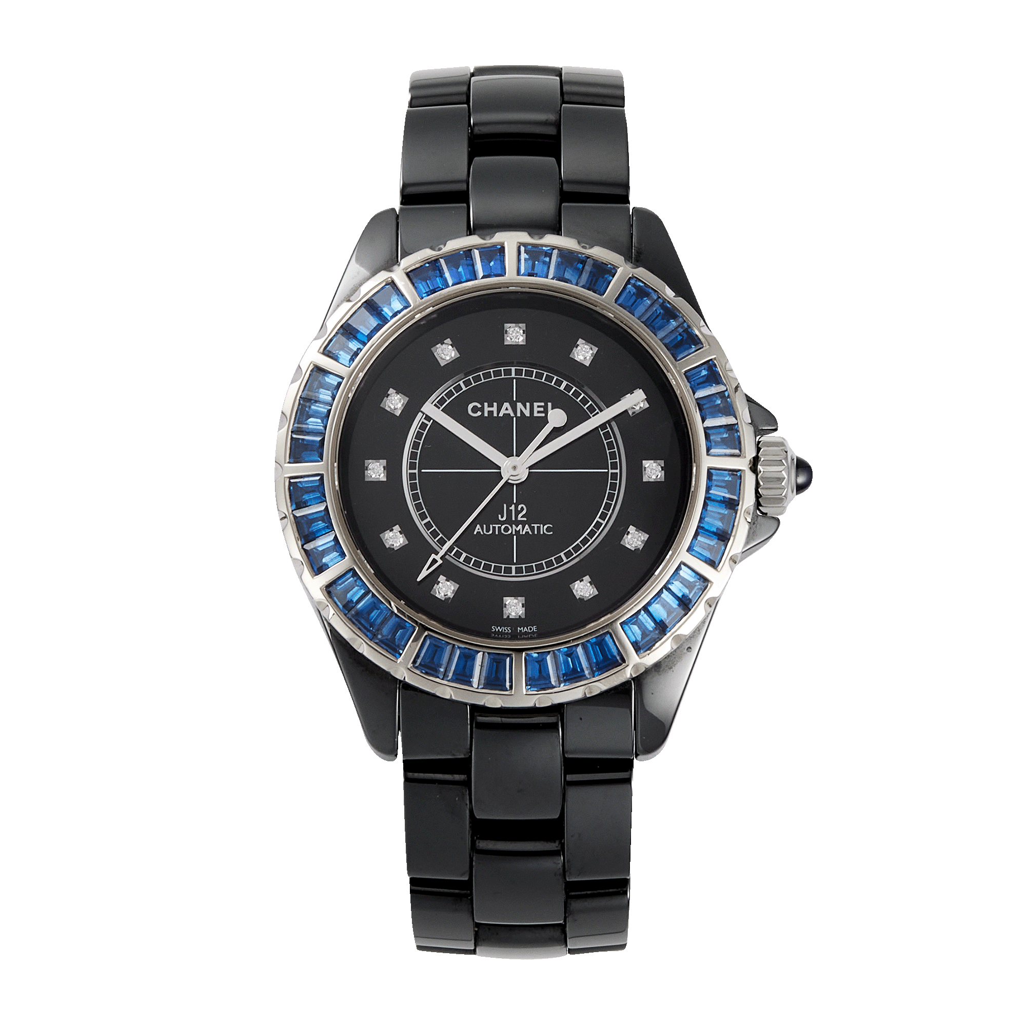 J12 Noire Ceramic Sapphire Black Dial 38mm Product Image 1