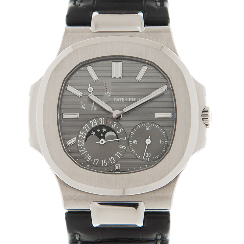 Nautilus Moonphase White Gold Grey Dial 40mm Product Image 2