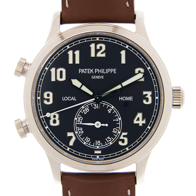 Complications Calatrava Pilot Travel Time White Gold Blue Dial 42mm Product Image 1