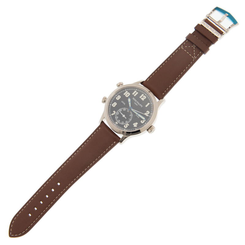Complications Calatrava Pilot Travel Time White Gold Blue Dial 42mm Product Image 3