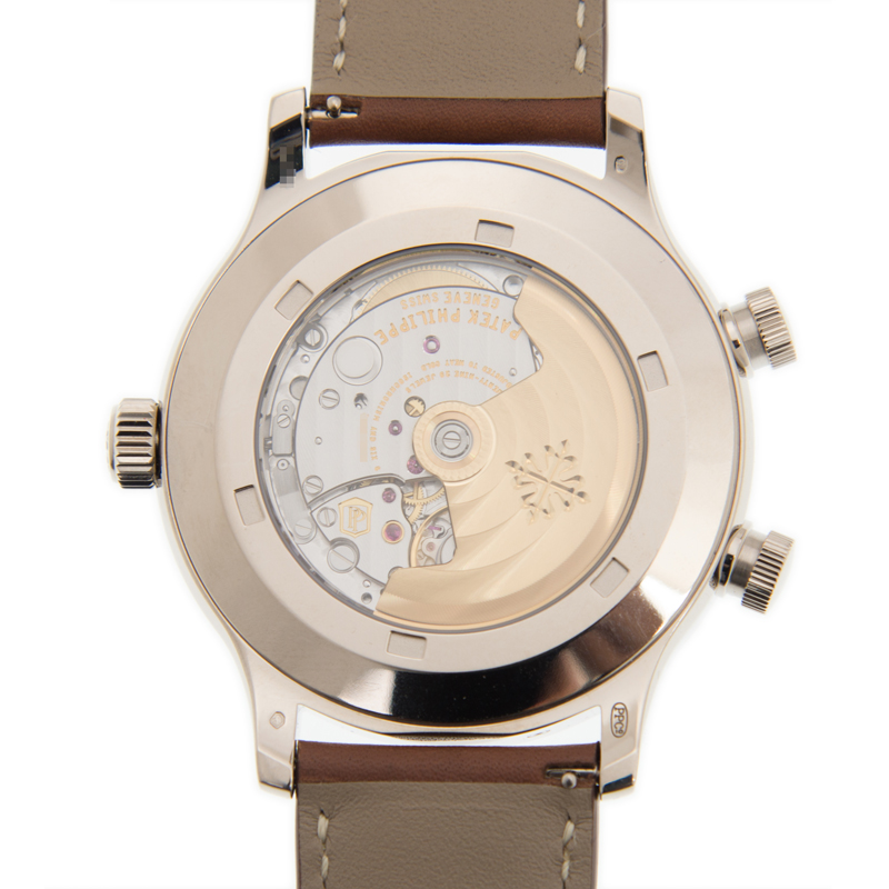 Complications Calatrava Pilot Travel Time White Gold Blue Dial 42mm Product Image 2