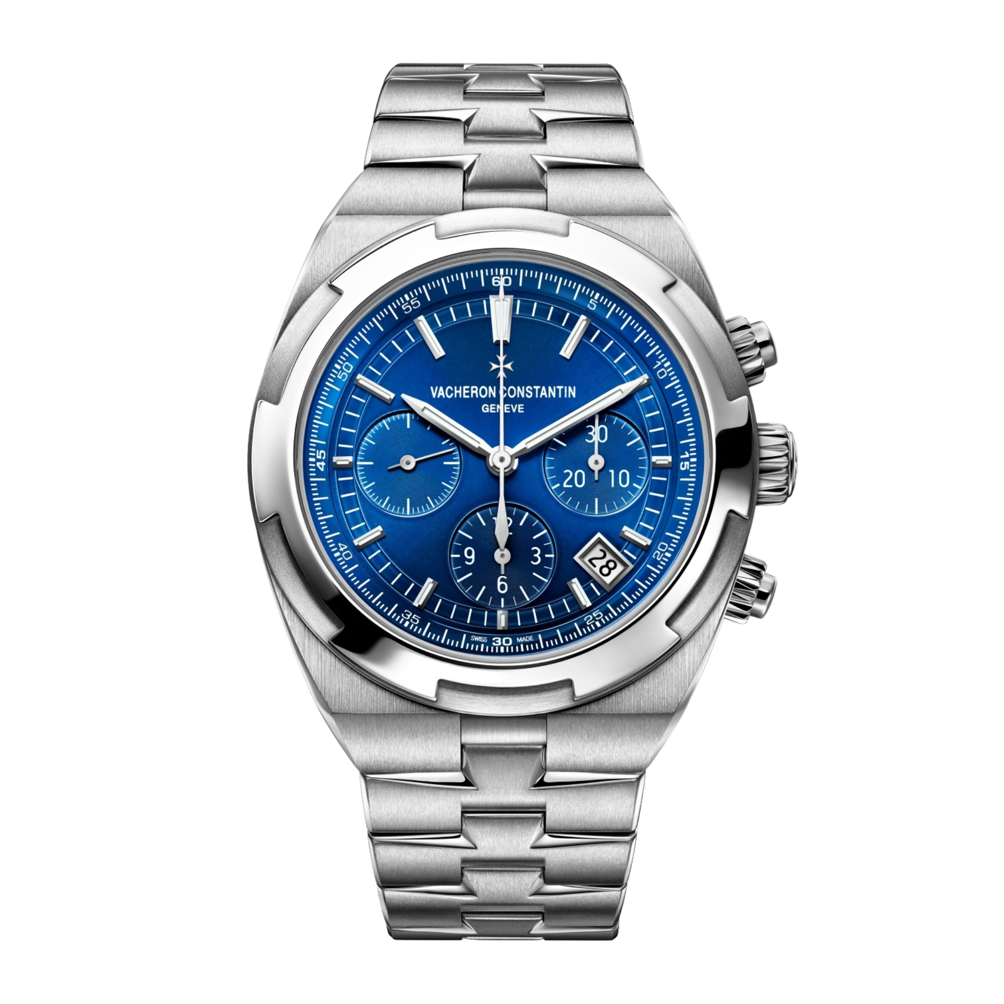 Overseas Chronograph Steel Blue Dial 43mm Product Image