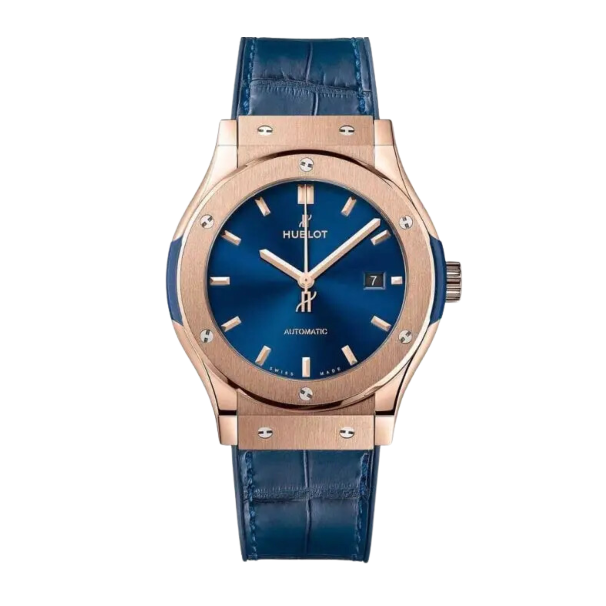 Classic Fusion Rose Gold Blue Dial 42mm Product Image 1