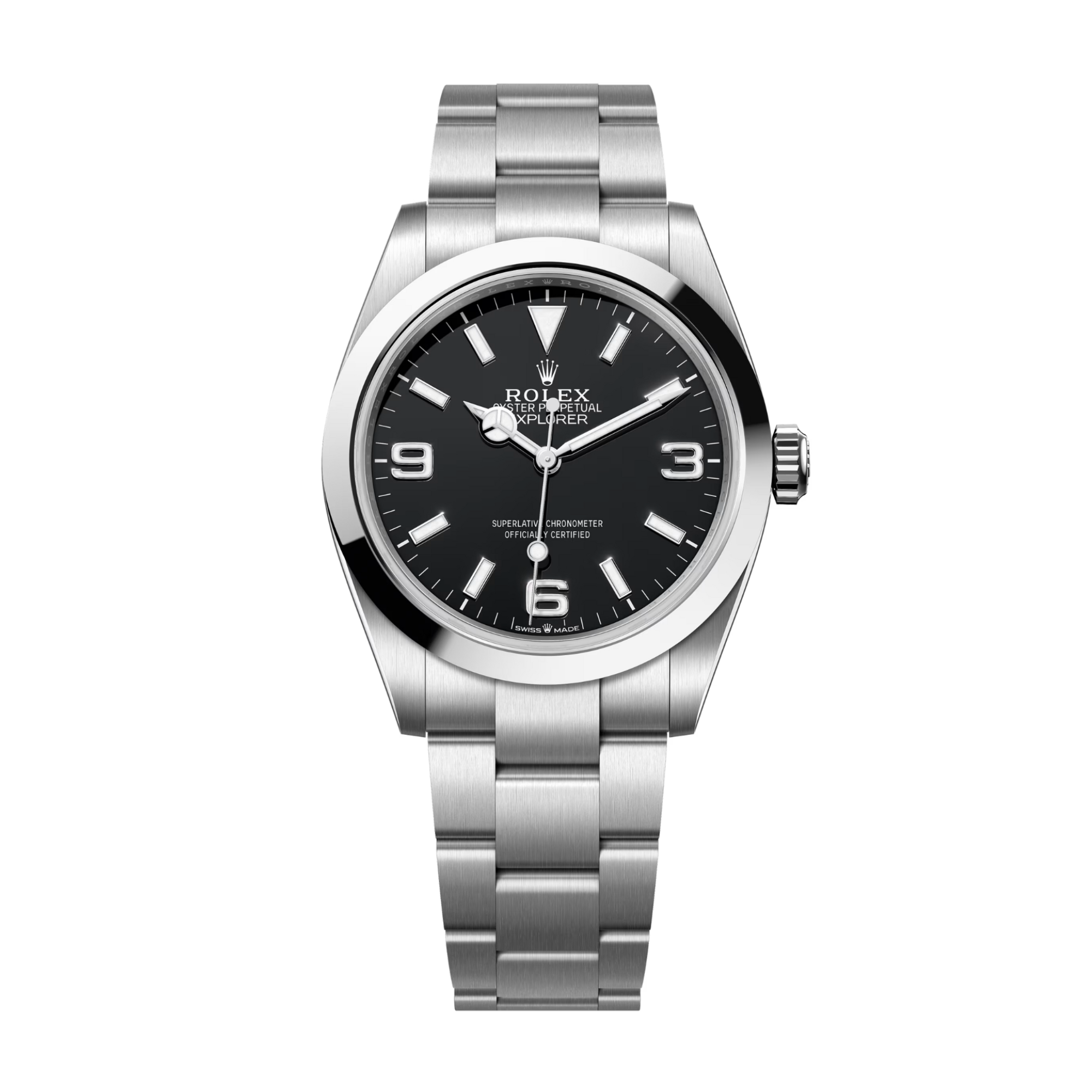 Explorer Steel Black Dial 40mm Product Image
