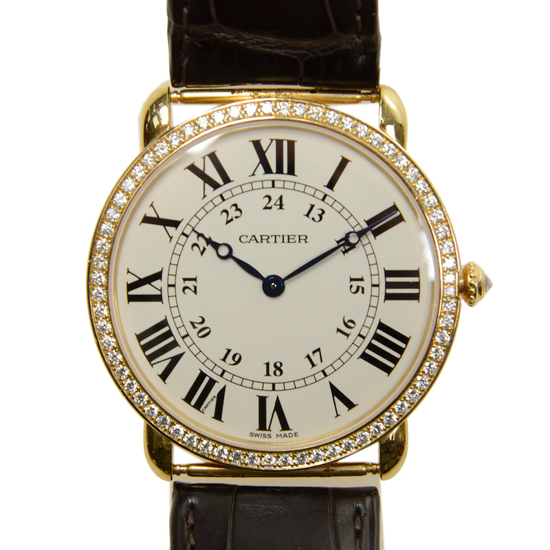 Ronde Louis Cartier Rose Gold Diamond White Dial 36mm Product Image 2