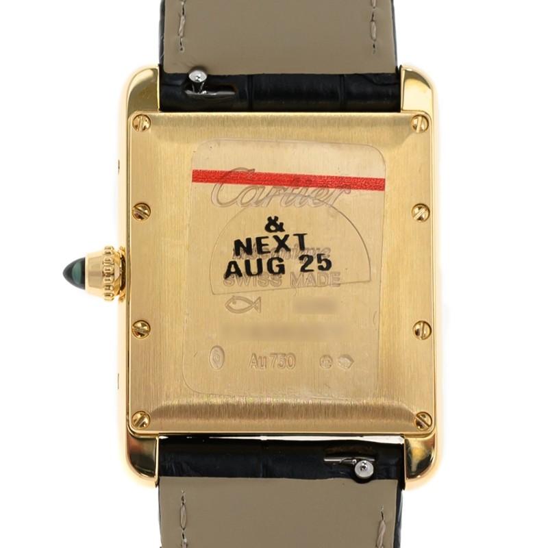 Tank Louis Yellow Gold Black Dial 25mm Product Image 3