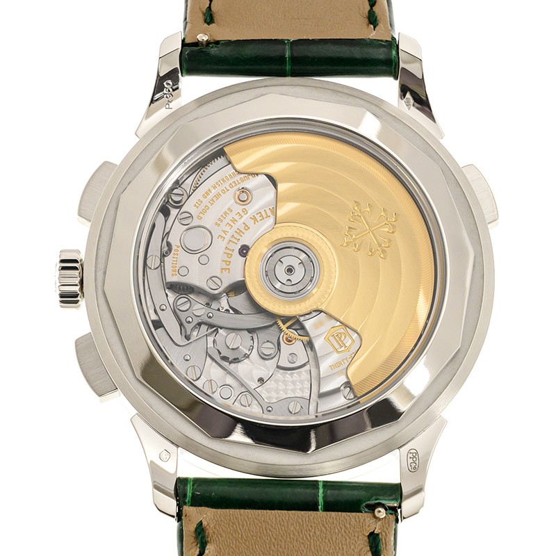World Time Chronograph Platinum Green Dial 39mm Product Image 3
