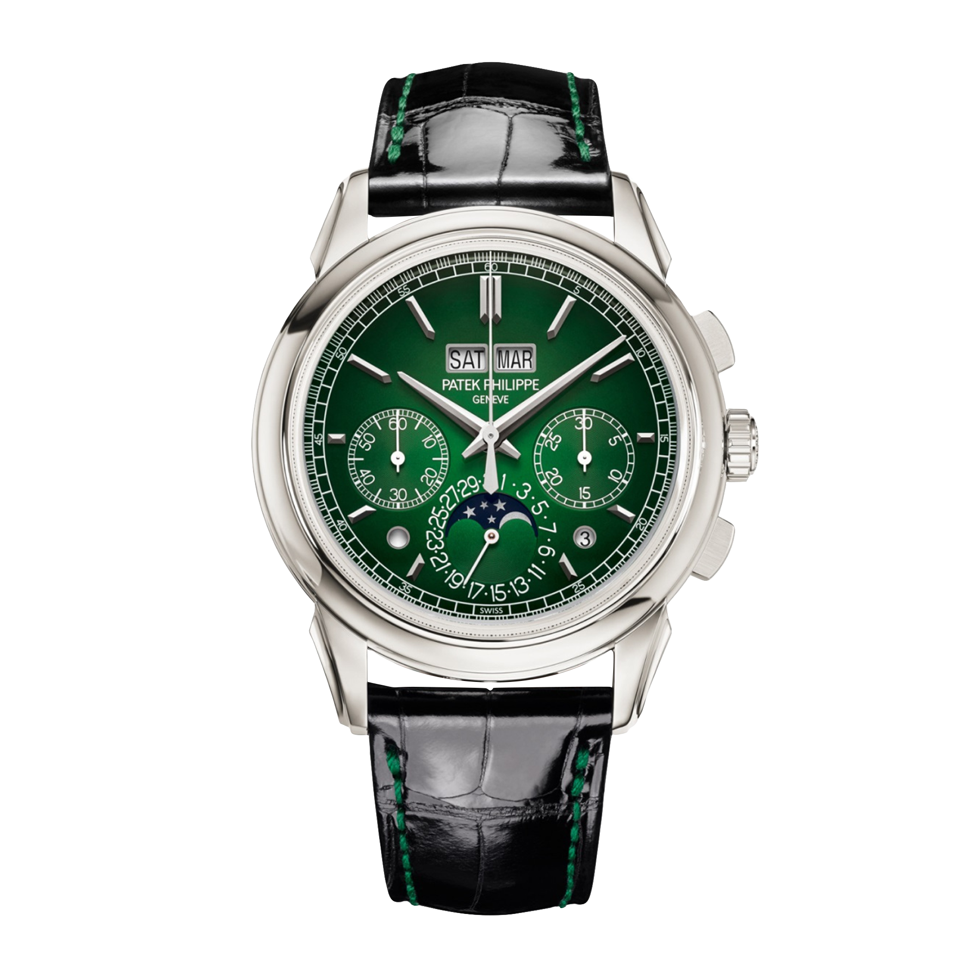 Grand Complications Perpetual Calendar Chronograph Platinum Green Dial 41mm Product Image 1