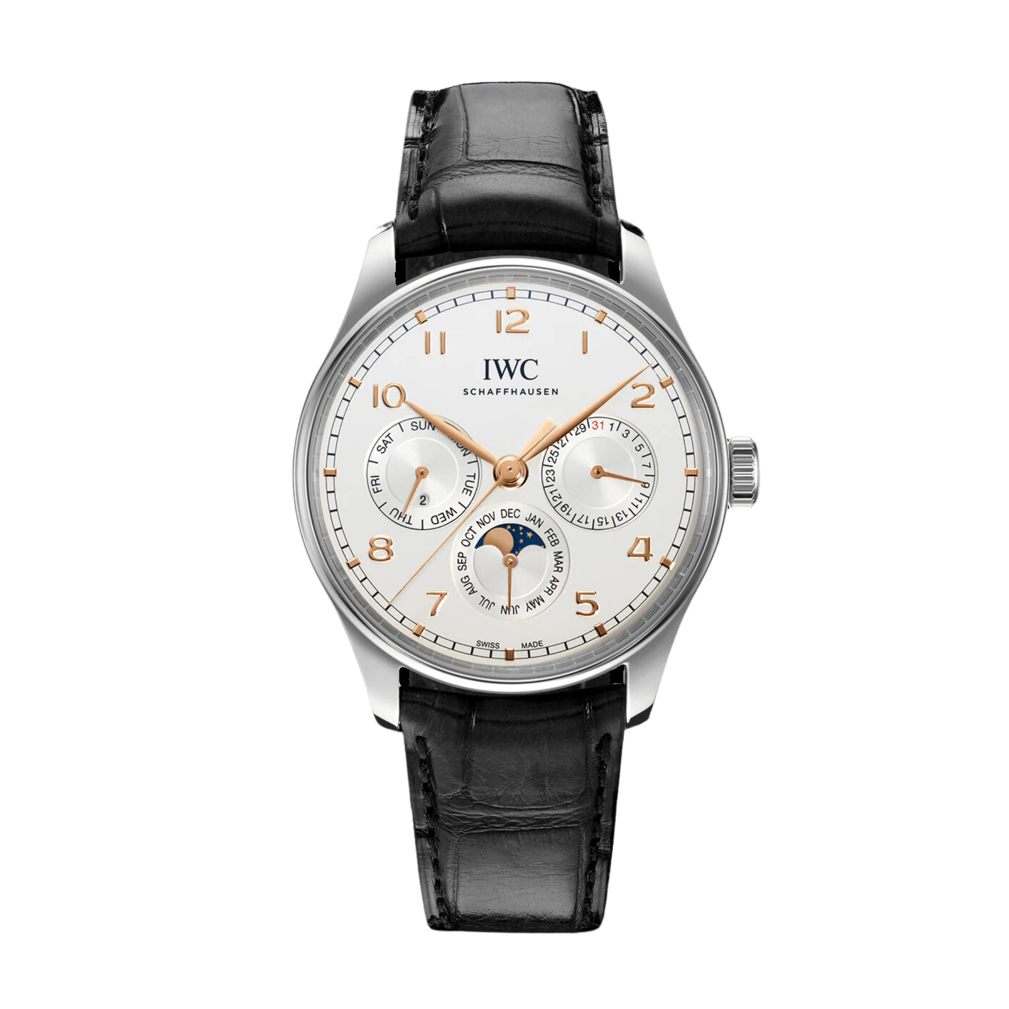 Portugieser Perpetual Calendar Steel White Dial 42mm Product Image 1