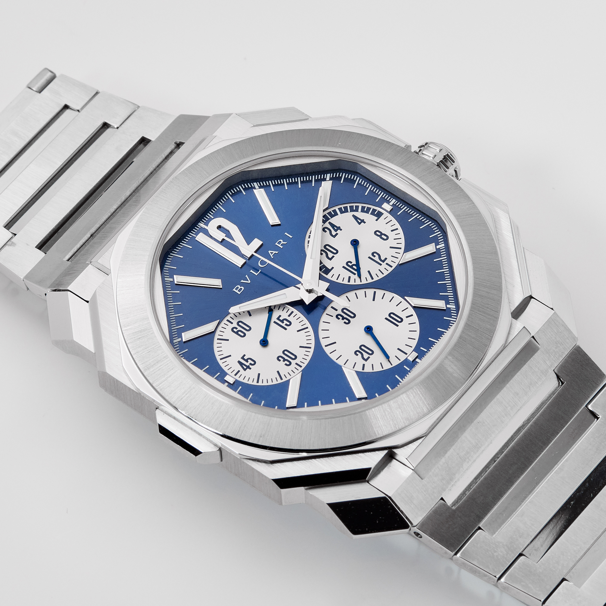 Octo Finissimo Chronograph GMT Steel Blue Dial 43mm Product Image 2