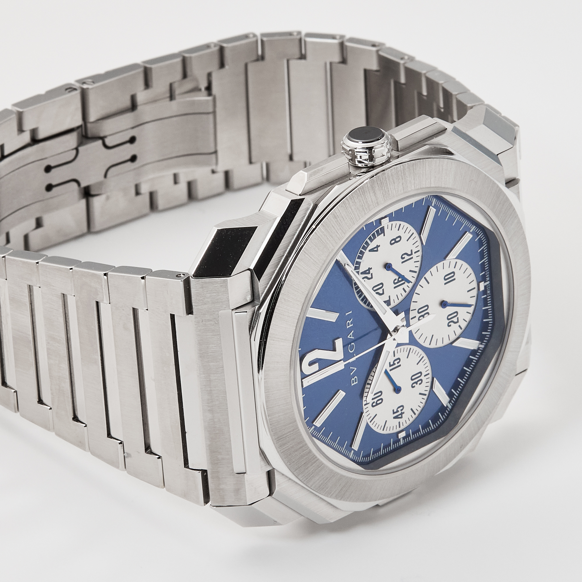 Octo Finissimo Chronograph GMT Steel Blue Dial 43mm Product Image 4