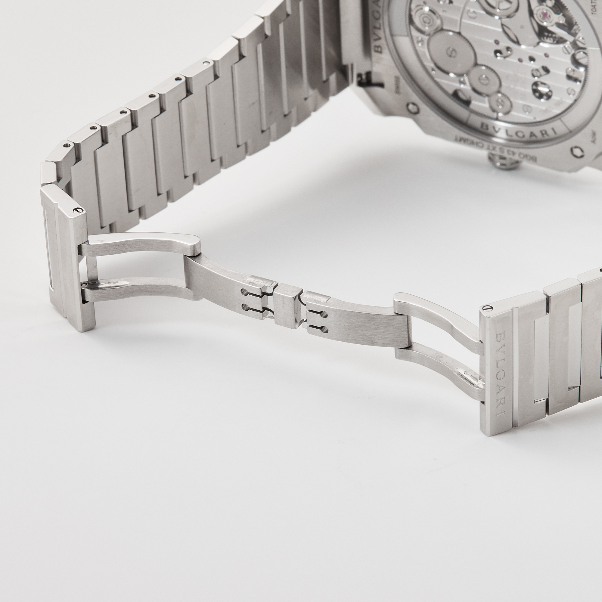 Octo Finissimo Chronograph GMT Steel Blue Dial 43mm Product Image 8