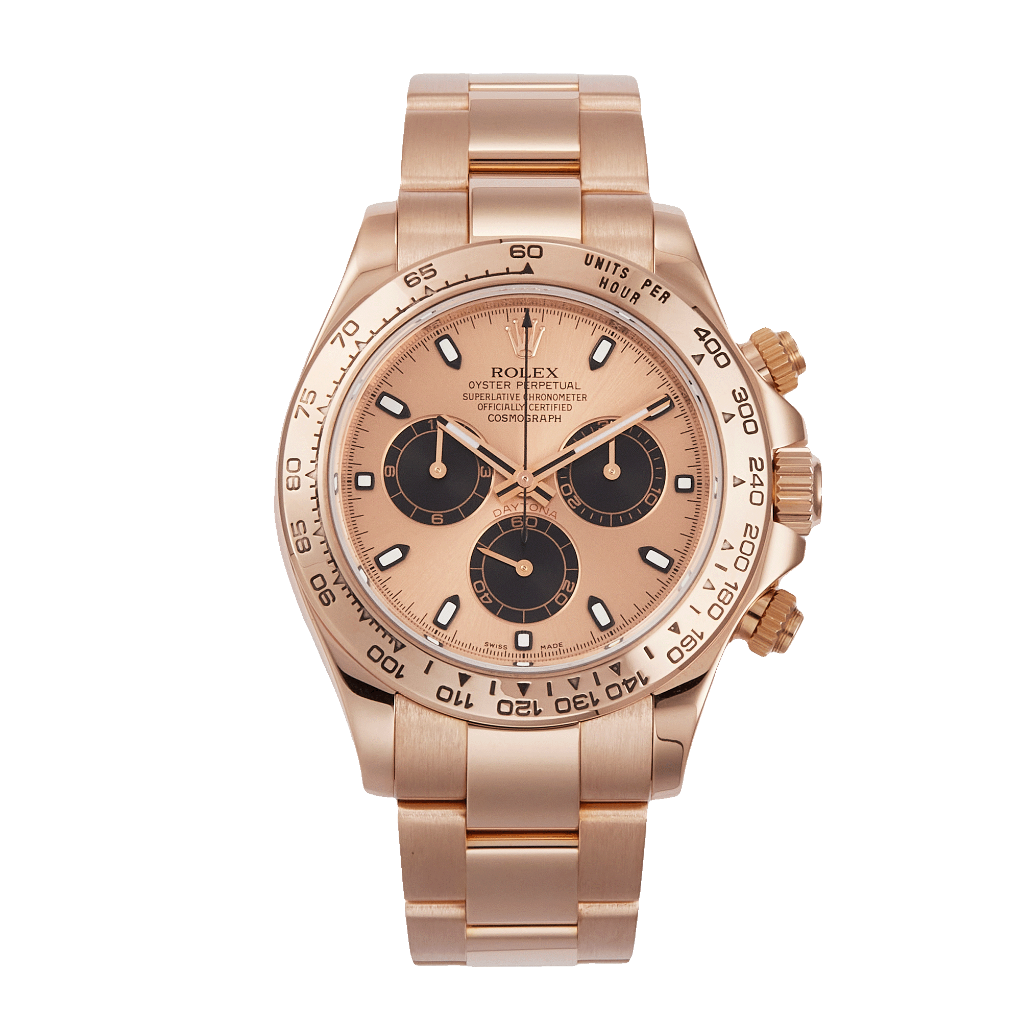 Rolex Daytona Rose Gold Rainbow Diamond Pave Dial 40mm