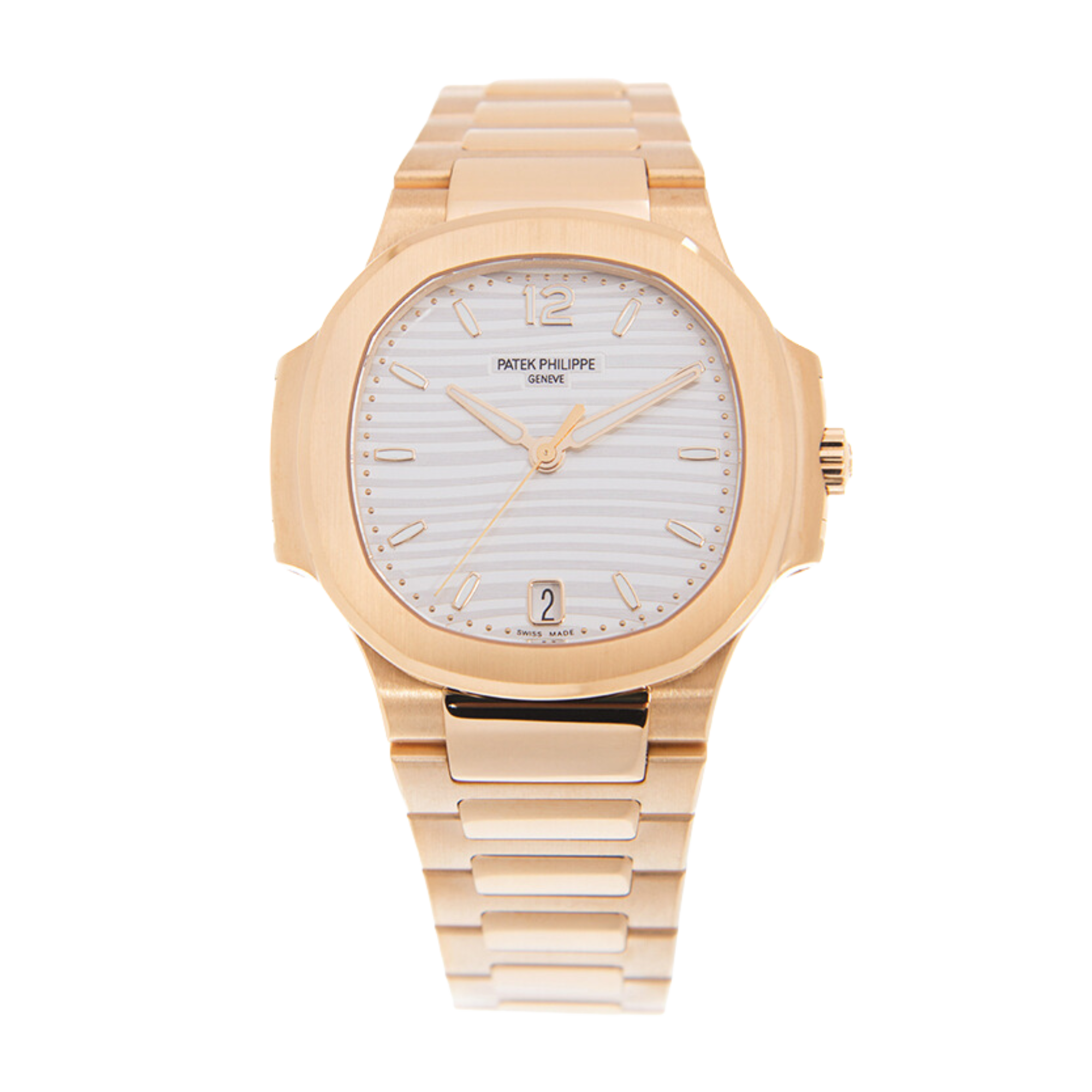 Nautilus Ladies Rose Gold Silver Dial 35mm Product Image 1