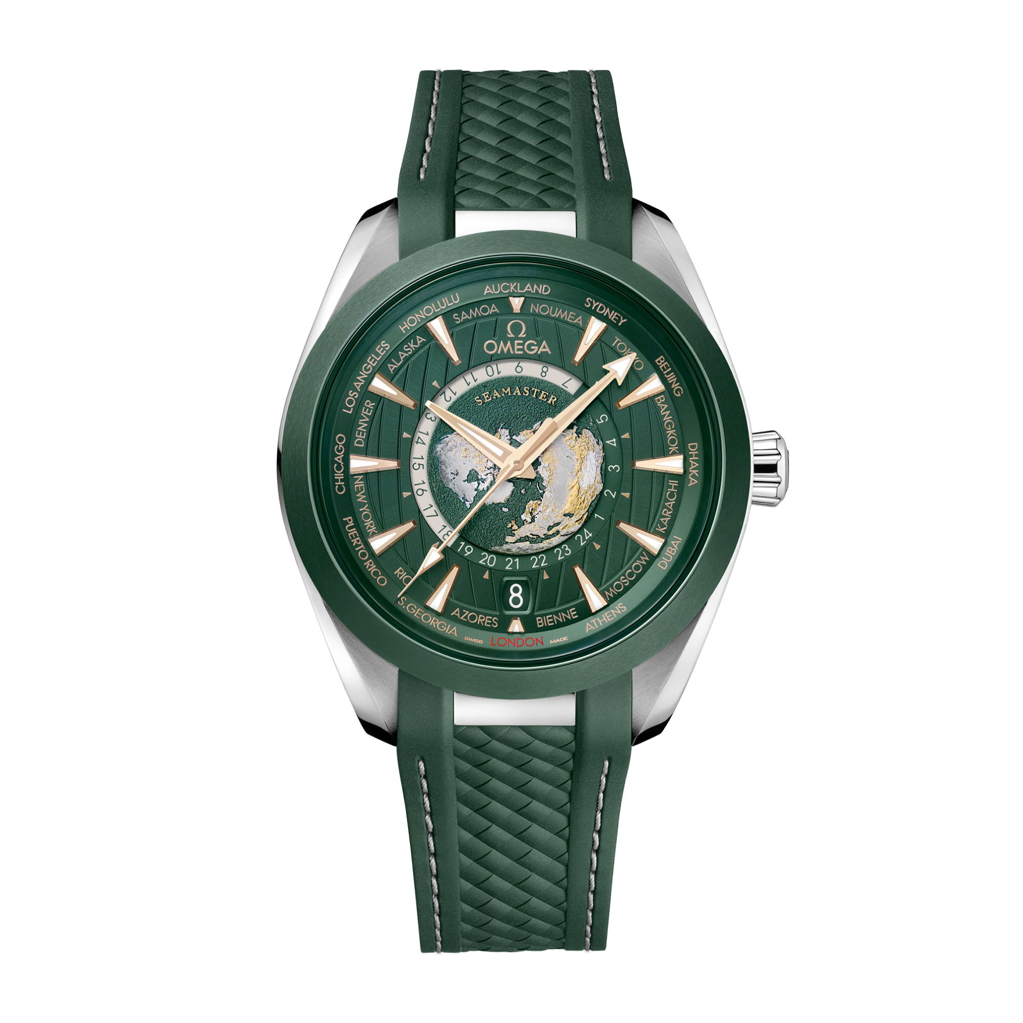 Aqua Terra Worldtimer Steel Green Dial 43mm Product Image