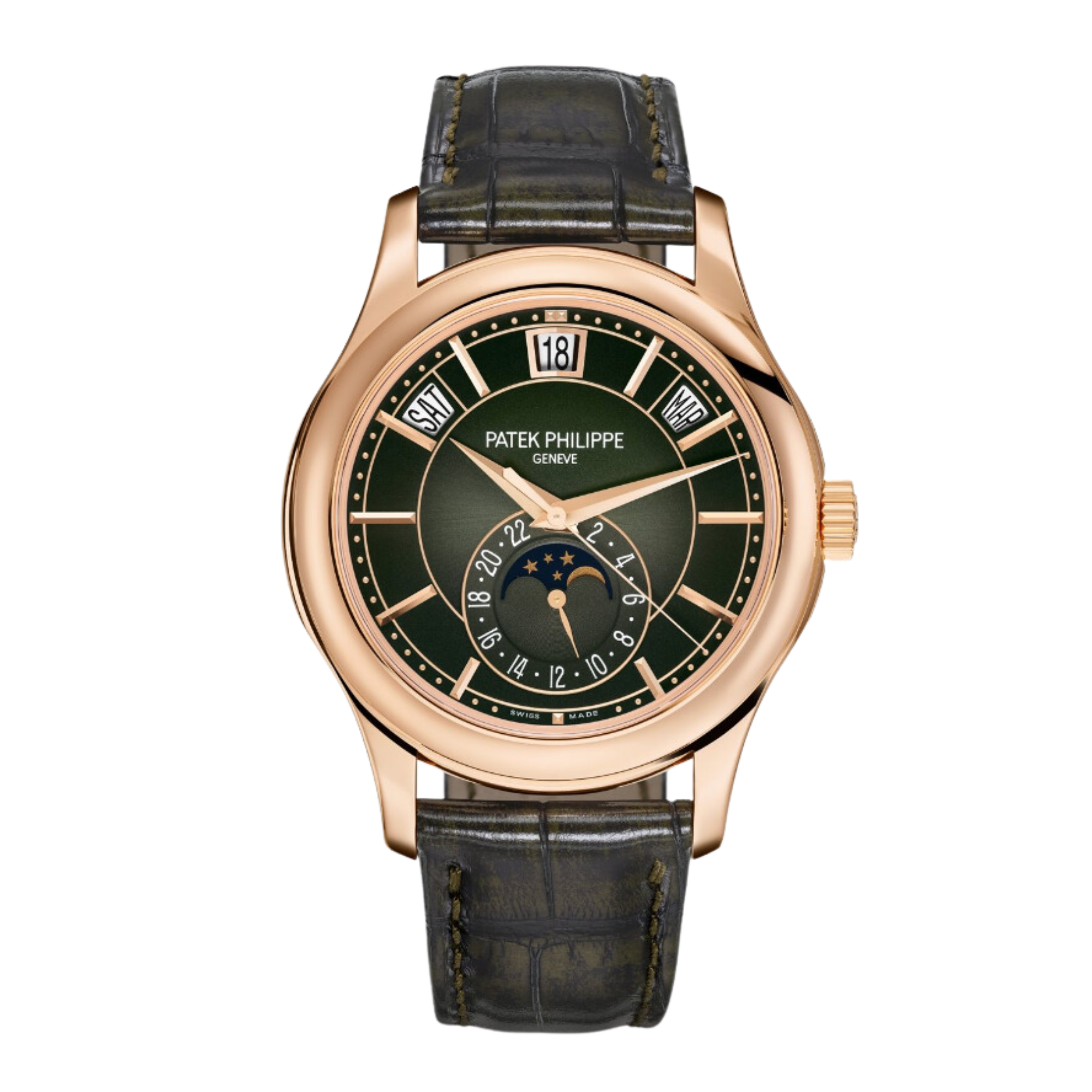 Annual Calendar Rose Gold Green Dial 40mm Product Image 1