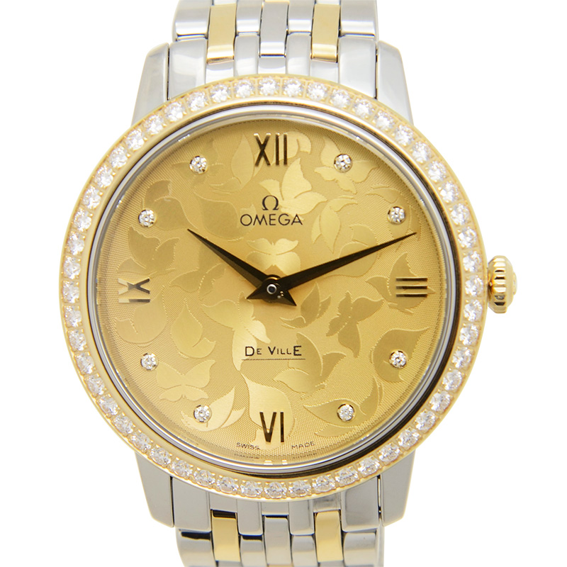 De Ville Yellow Gold & Steel Diamond Gold Dial 33mm Product Image 3