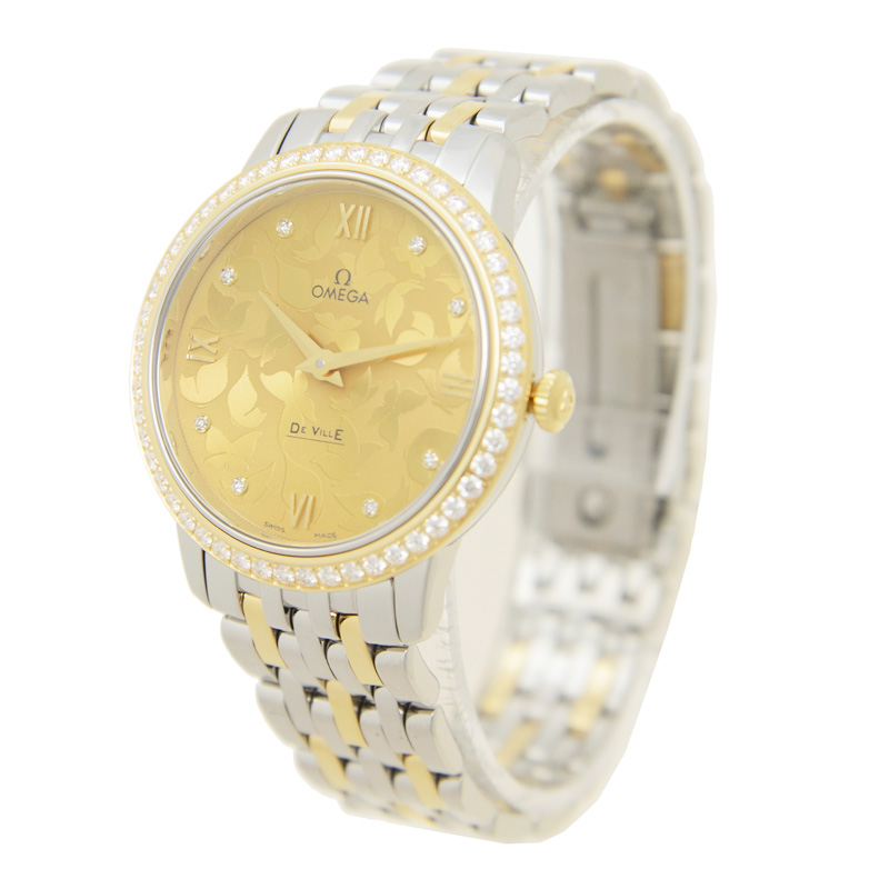 De Ville Yellow Gold & Steel Diamond Gold Dial 33mm Product Image 2