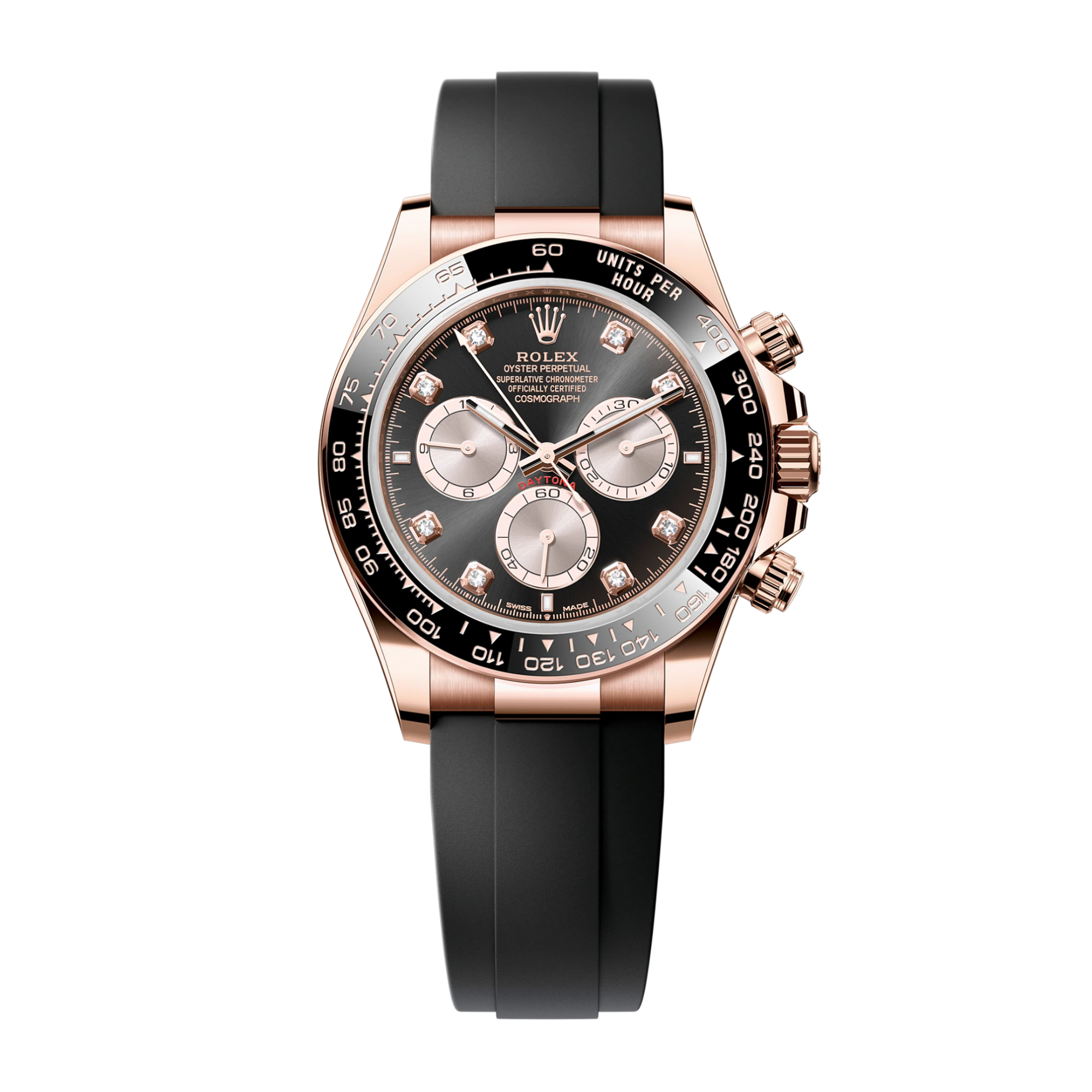 Daytona Rose Gold Oysterflex Black Dial 40mm Product Image