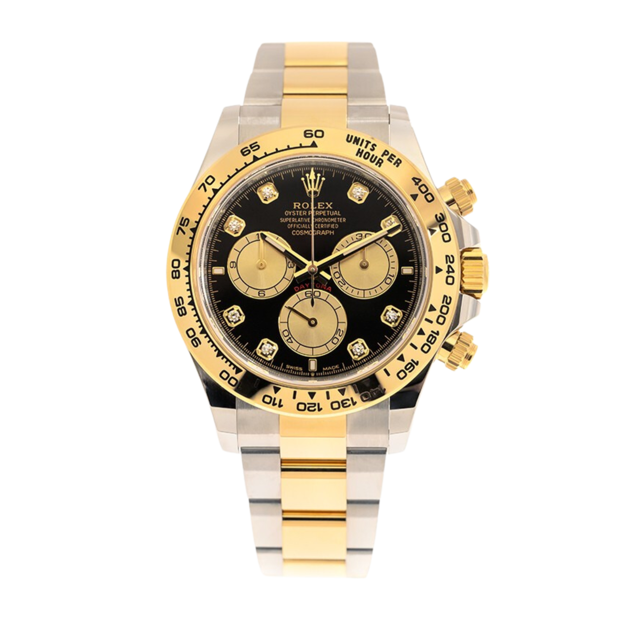 Daytona Yellow Gold & Steel Black Dial 40mm Product Image 1