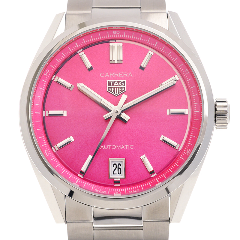 Carrera Date Steel Pink Dial 36mm Product Image 3