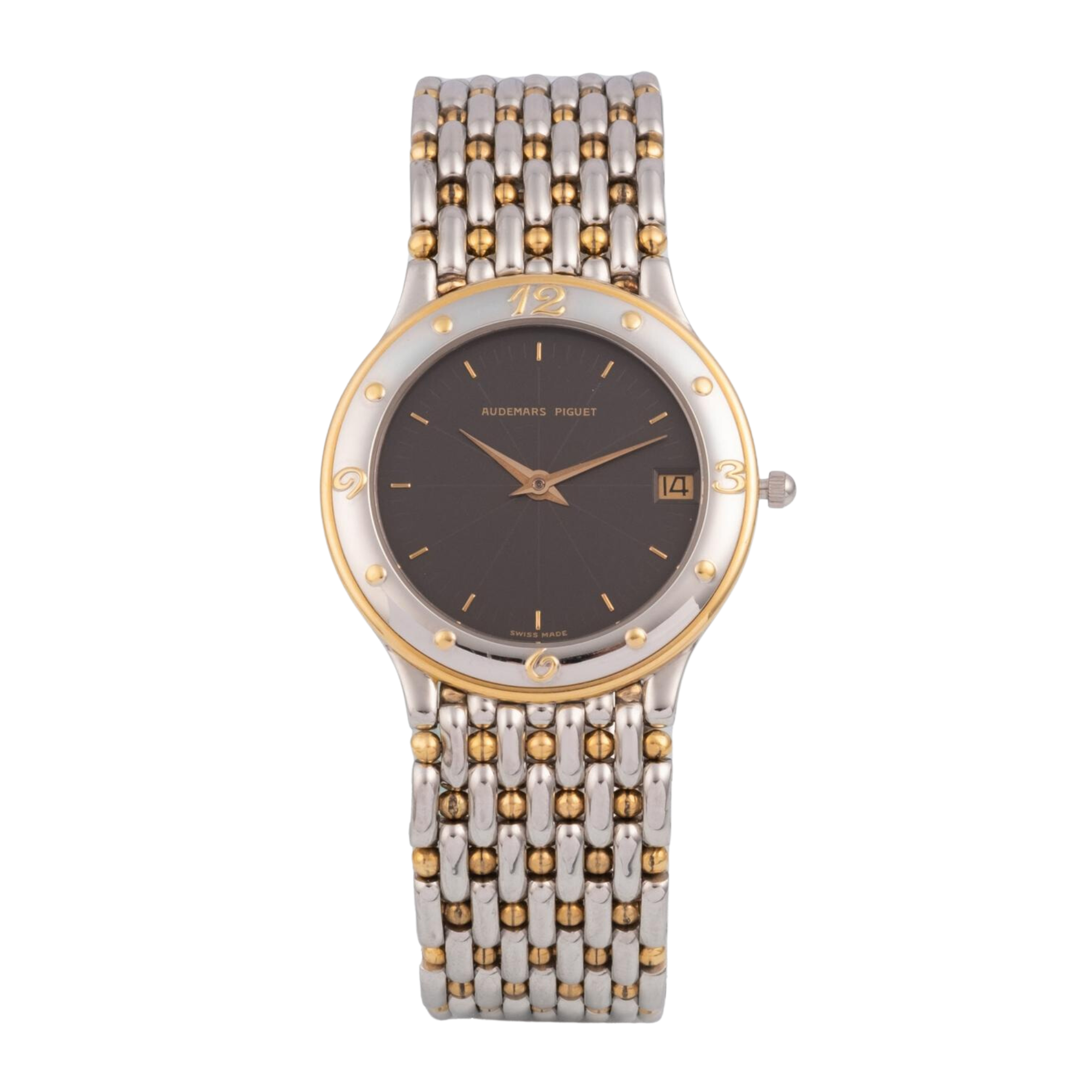 Meridian Quartz Yellow Gold & Steel Grey Dial 33mm Product Image