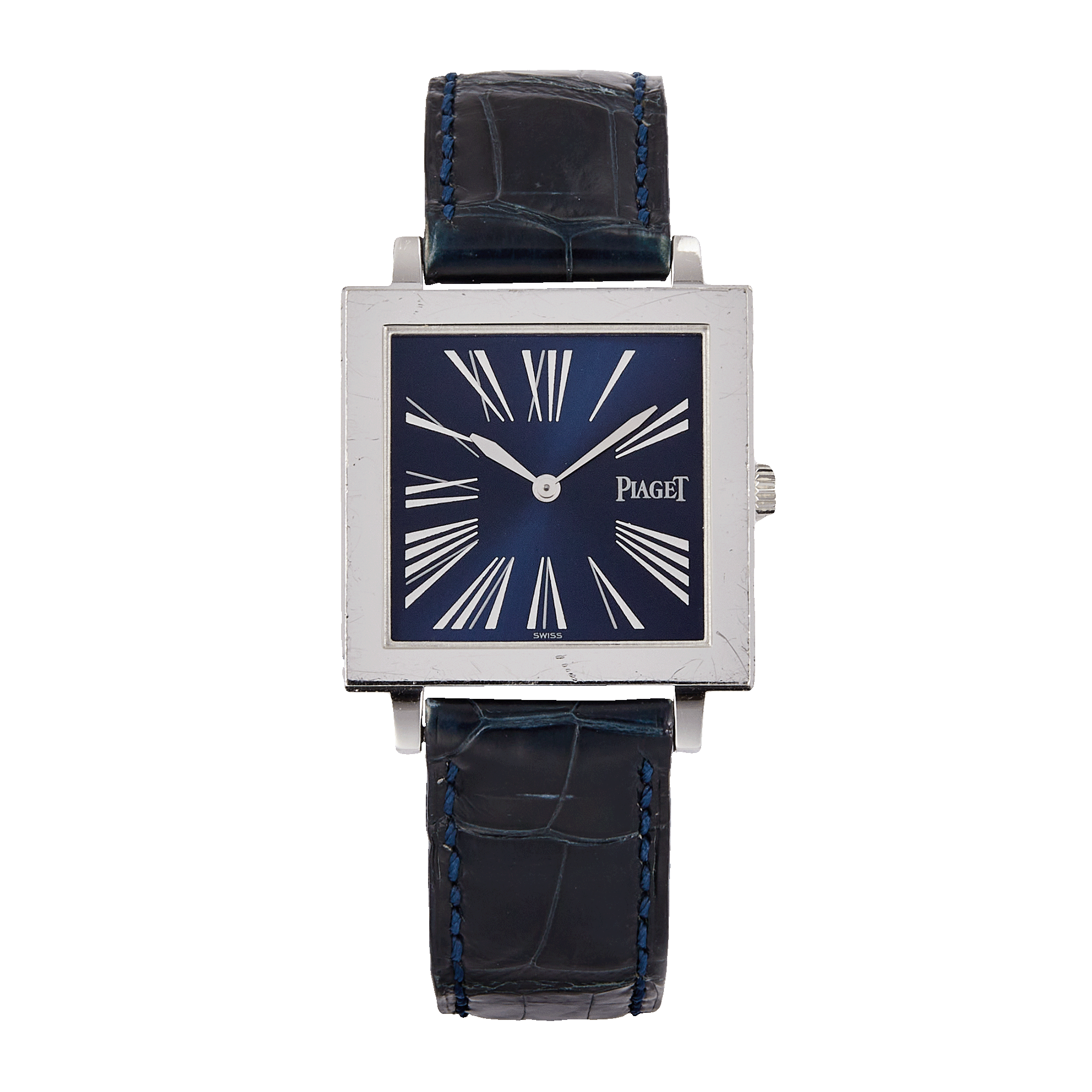 Altiplano Square White Gold Blue Dial 30mm Product Image