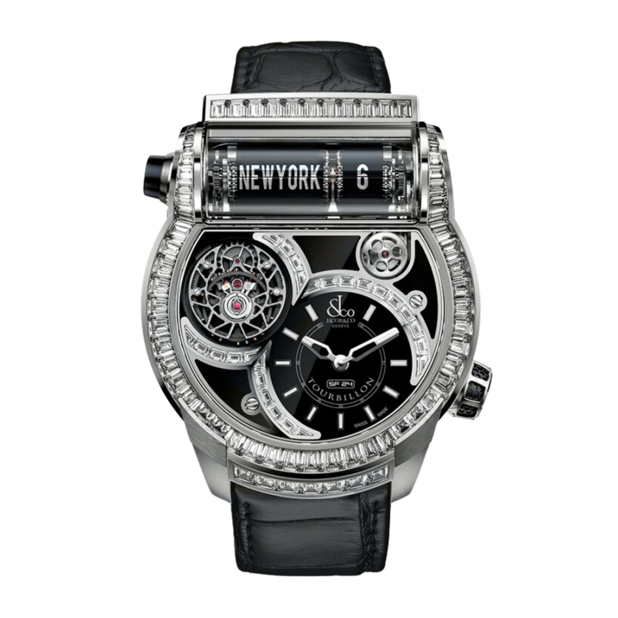 Epic SF24 Tourbillon Baguette Black Dial 45mm Product Image