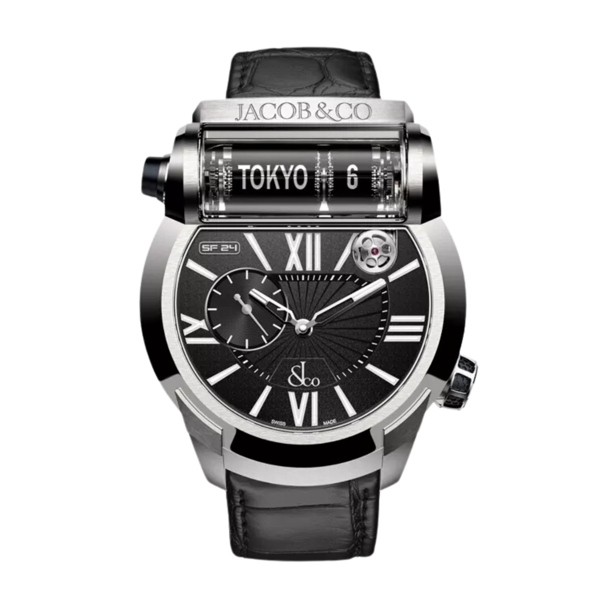 Epic SF24 World Time Titanium Black Dial 45mm Product Image