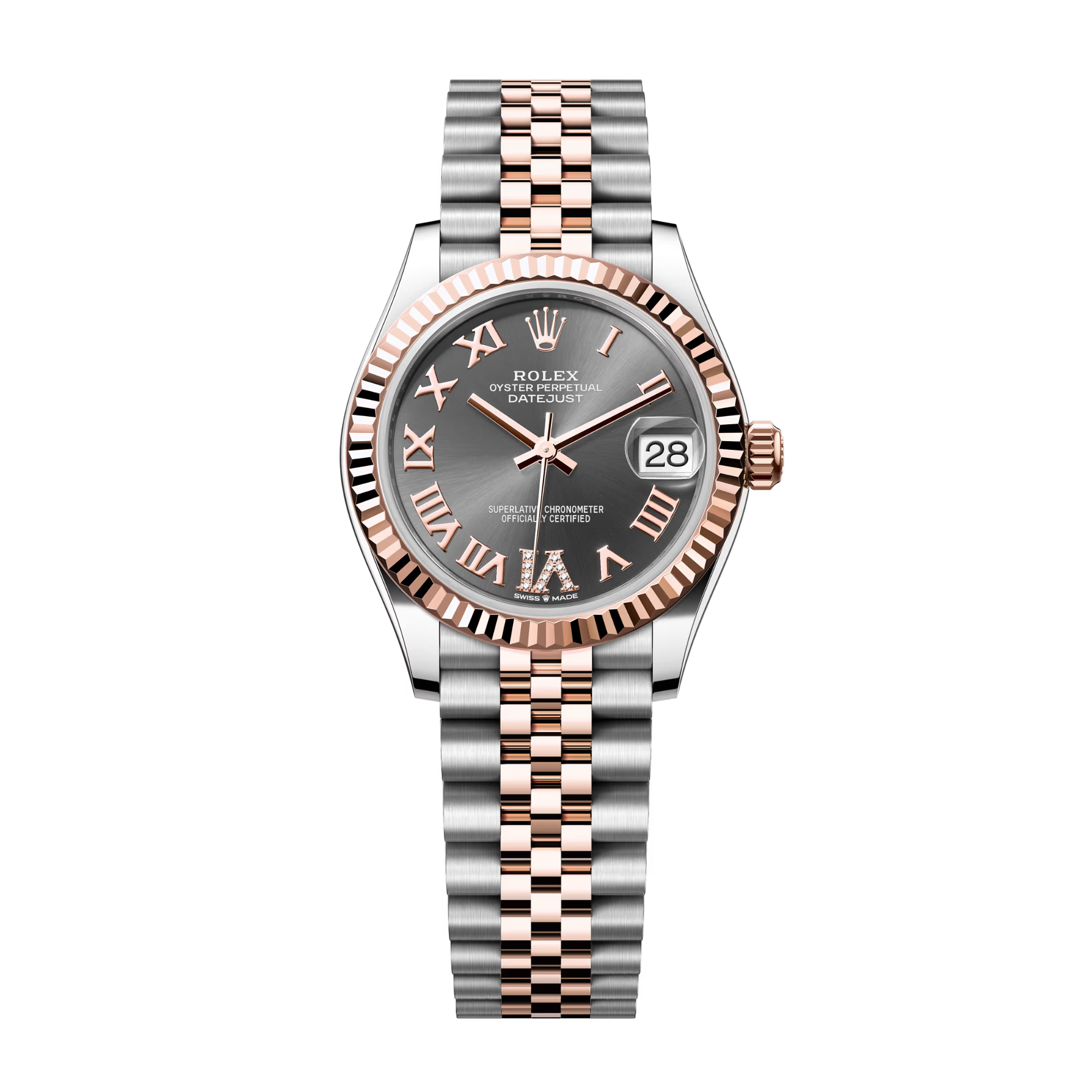 Datejust Rose Gold & Steel Grey Dial 31mm Product Image