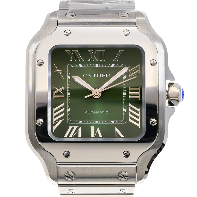Santos de Cartier Steel Green Dial 35mm Product Image 3