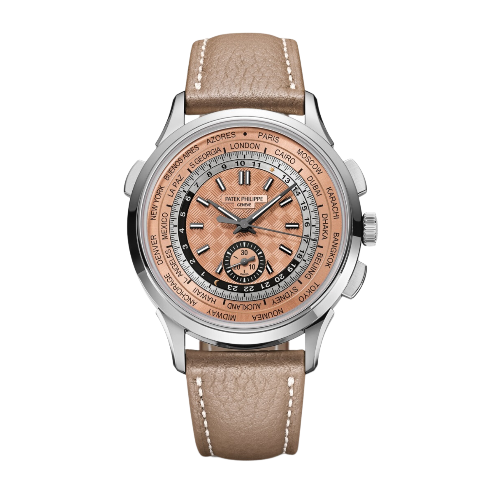 Complications World Time Chronograph Steel Salmon Dial 41mm Product Image