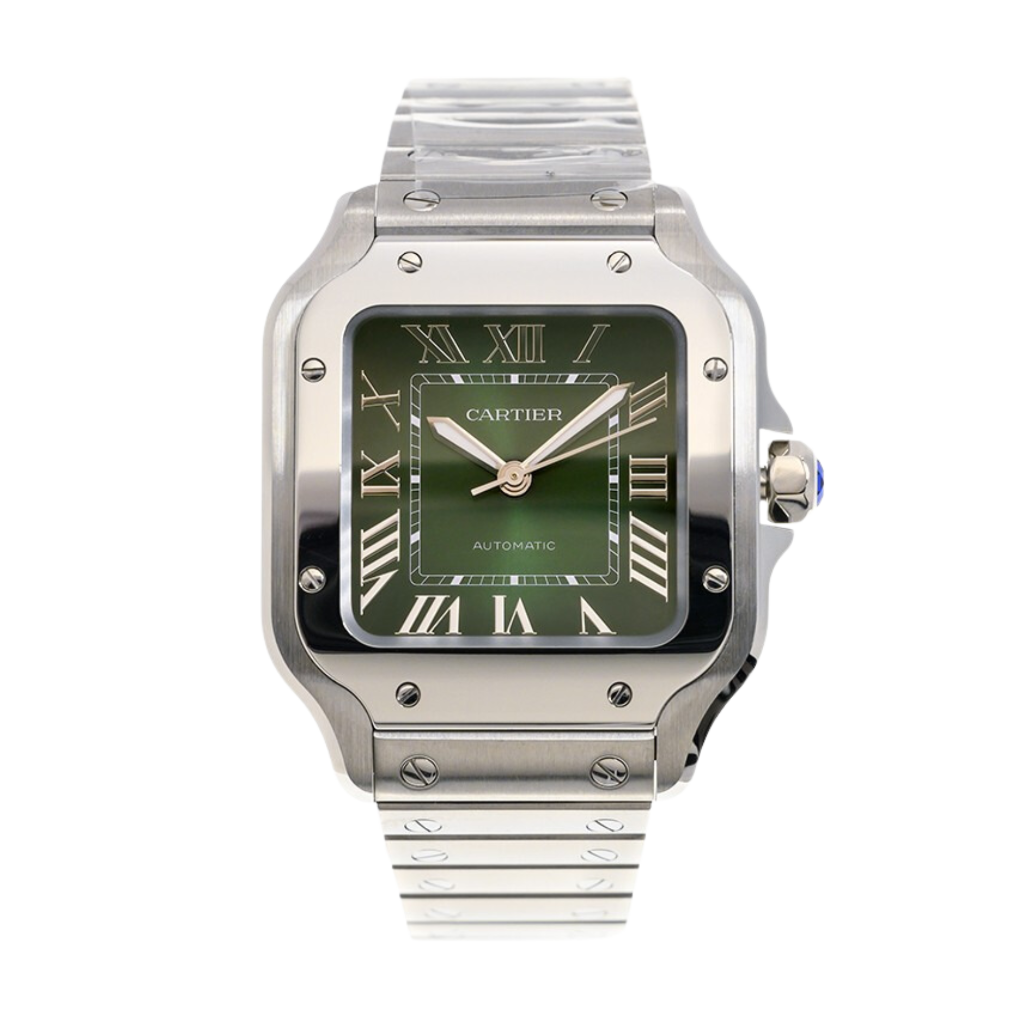 Santos de Cartier Steel Green Dial 35mm Product Image 1