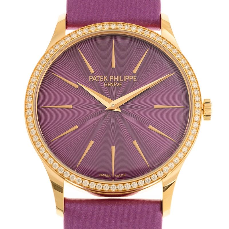 Calatrava Rose Gold Diamond Purple Dial 35mm Product Image 2