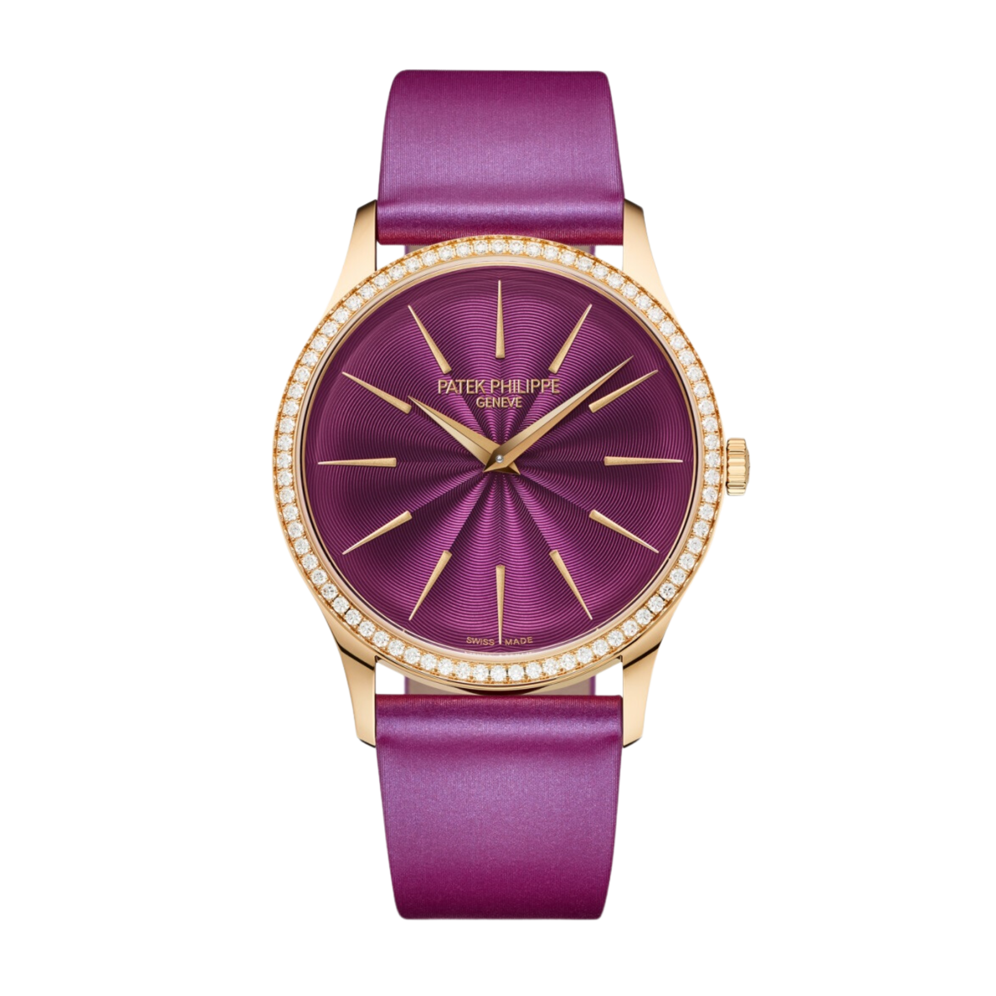 Calatrava Rose Gold Diamond Purple Dial 35mm Product Image 1
